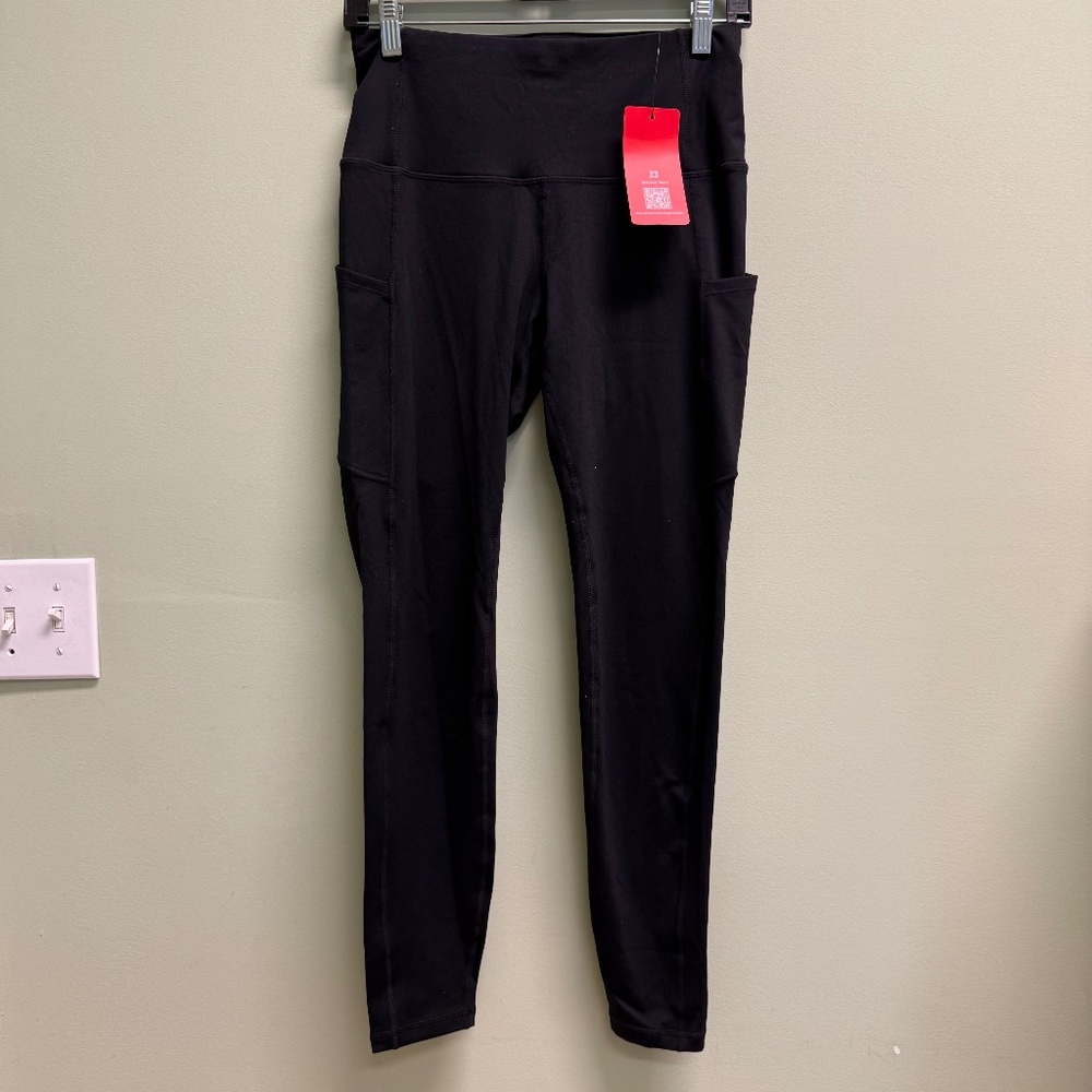 The Gym People Thick High Waist Yoga Pants Tummy Control Workout Yoga Leggings M - Picture 3 of 10